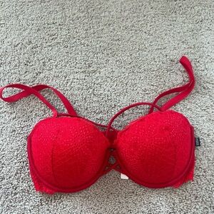 Red Lace Women's Bra